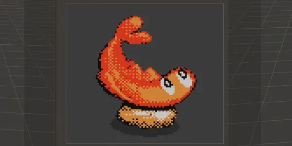 New Blender Addon Transforms 3D Models into Retro Pixel Art Sprites