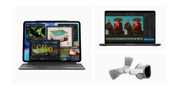 Apple Launches New iPad Pro, 14-inch MacBook Pro, and Vision Pro Headset