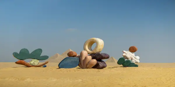 New Monumental Sculptures Unveiled at Giza Plateau Amid Historic Exhibition