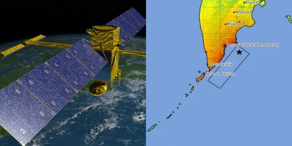 Satellite Observations Reveal Unconventional Tsunami Dynamics from Major Russian Earthquake
