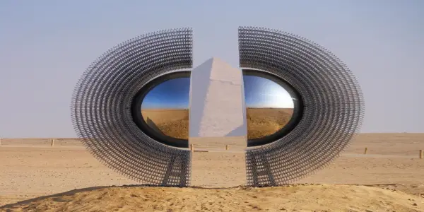 A Fusion of Eras: Contemporary Art Installation Enlivens Giza's Historic Landscape