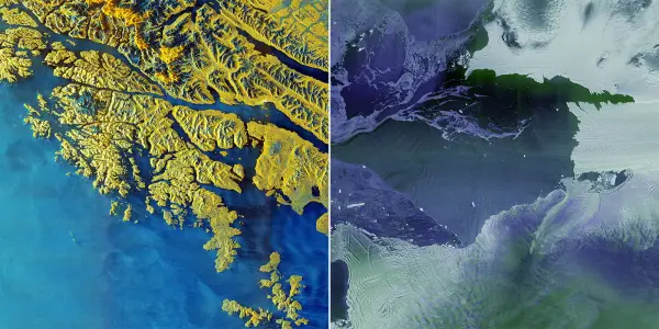 European Space Agency Unveils Stunning Radar Imagery from New Sentinel-1D Satellite
