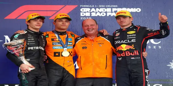 Lando Norris Triumphs at 2025 Brazilian Grand Prix; Max Verstappen Secures Third After Pit Lane Start