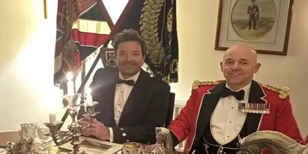 Jimmy Fallon Dines with Royal Guard Amid Controversial 'No Kings' Protest