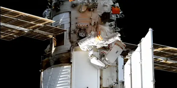 Russian Cosmonauts Conduct Extended Spacewalk to Enhance International Space Station Operations