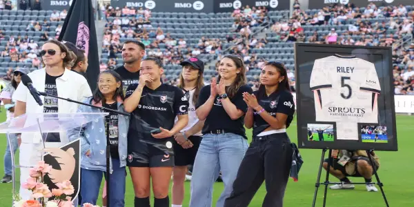 Ali Riley and Christen Press Honored in Los Angeles as They Conclude Their Soccer Careers