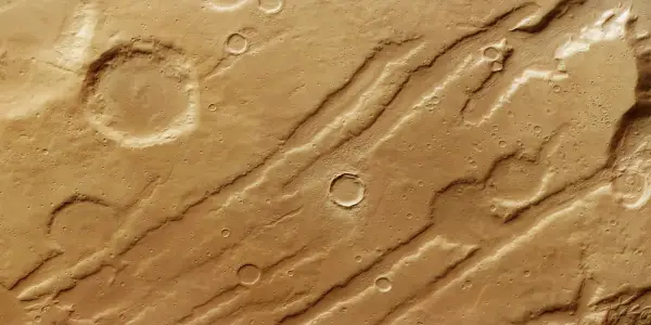 Mars Express Reveals Evidence of Ancient Ice Age in Coloe Fossae Region
