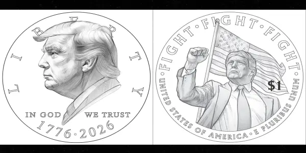 Treasury Department Confirms Draft Design for Controversial $1 Coin Featuring Trump
