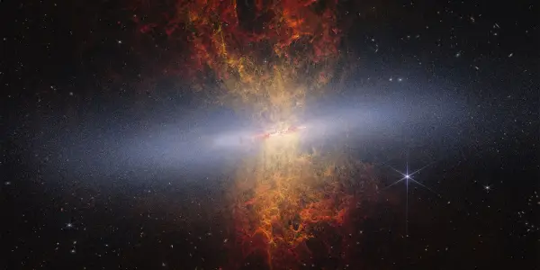 James Webb Space Telescope Captures Stunning 223-Megapixel Image of Messier 82 Galaxy