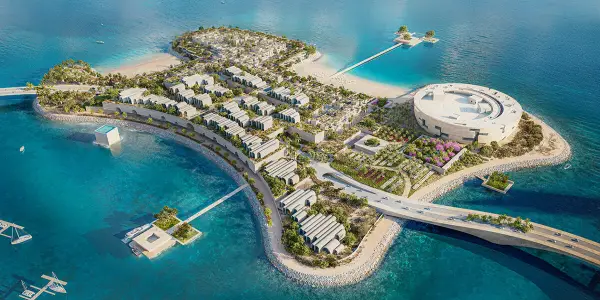 Herzog & de Meuron Reveals Ambitious Masterplan for Al Maha Island in Qatar