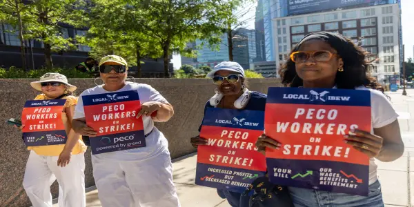 PECO Workers Begin Strike During Heat Wave, Citing Wage and Benefit Disputes