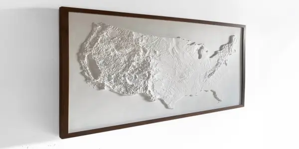 Muir Way's 3D Relief Map Redefines America's Identity Beyond Borders